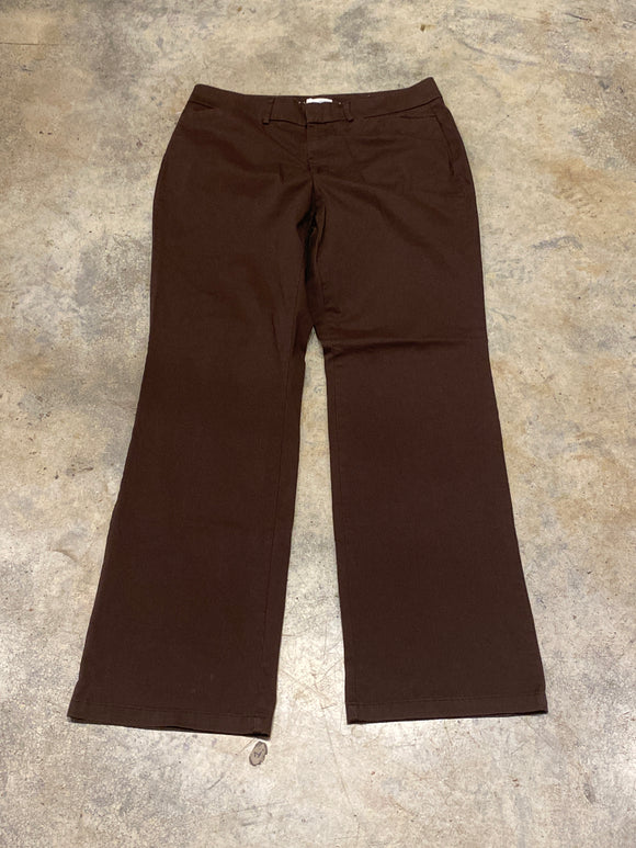 Dockers Brown Flared Trouser Pants 12 32