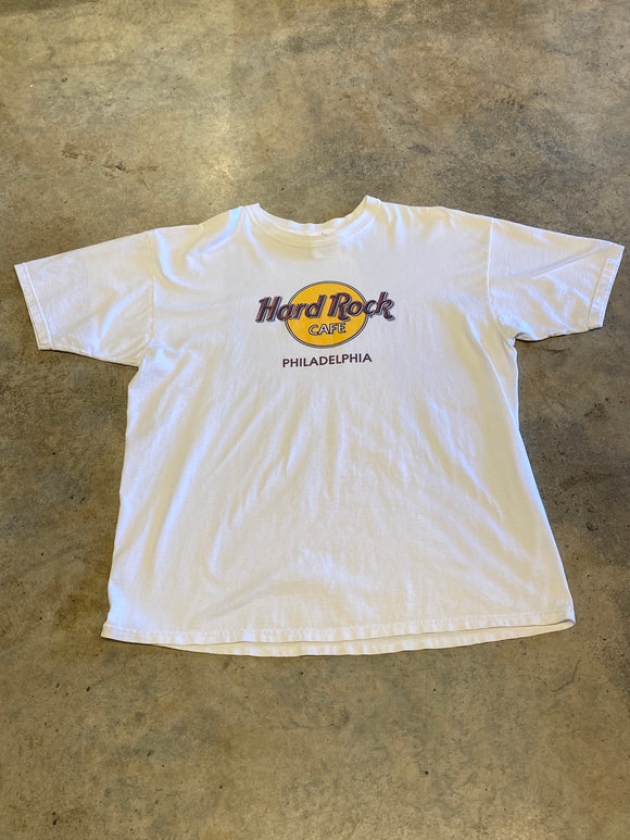 Hard Rock Cafe Philadelphia XXLarge White Shirt