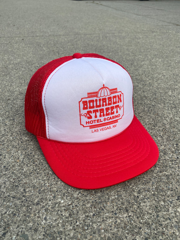 YR Bourbon Street Las Vegas Red Trucker Hat