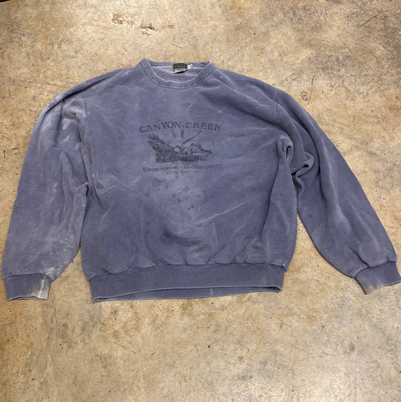 Canyon Creek Distressed Crewneck Sweater XLarge