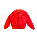 Softwear Coca Cola Satin Bomber Jacket Large Moto Retro Zipper Pockets Vintage