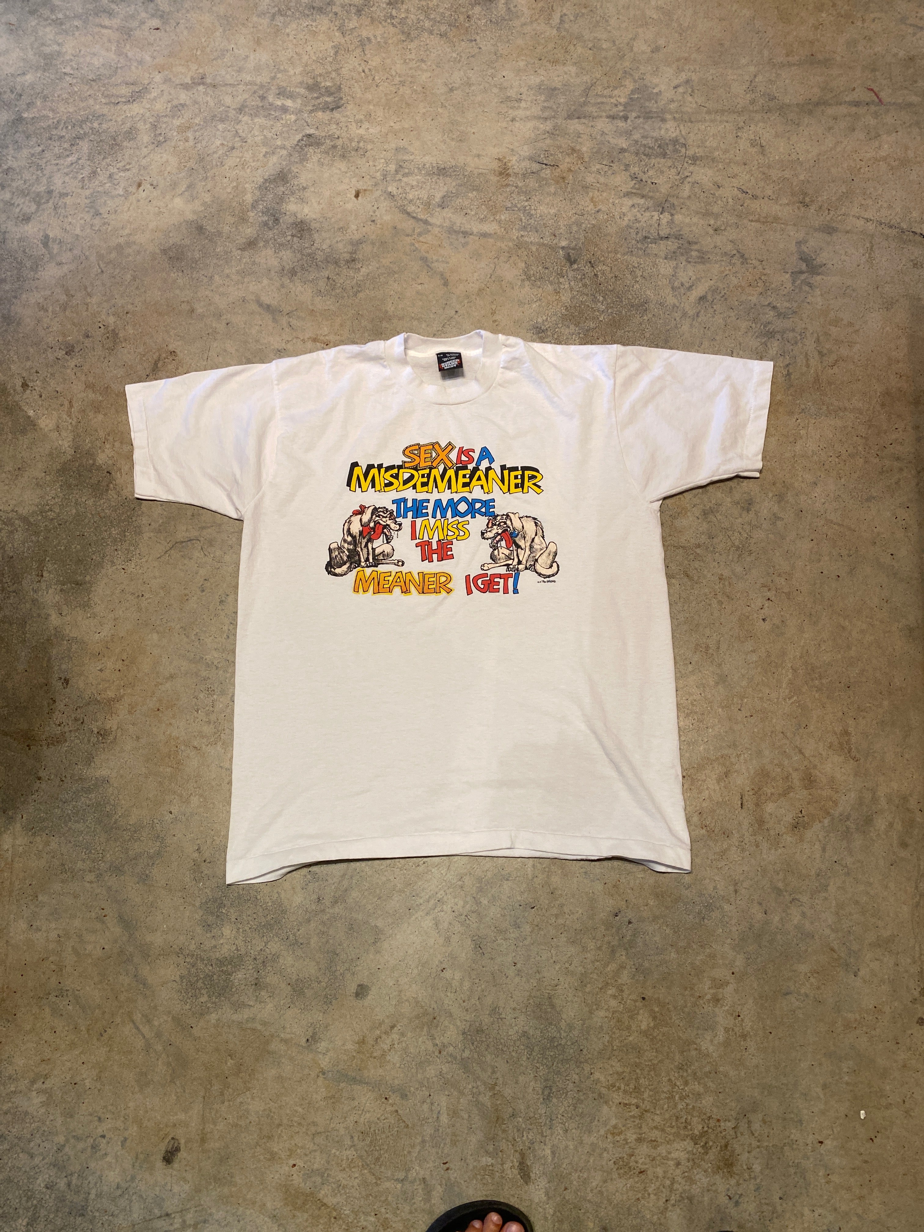 Screen Stars Best Sex is a Misdemeaner Vintage Made in Canada XLarge Shirt