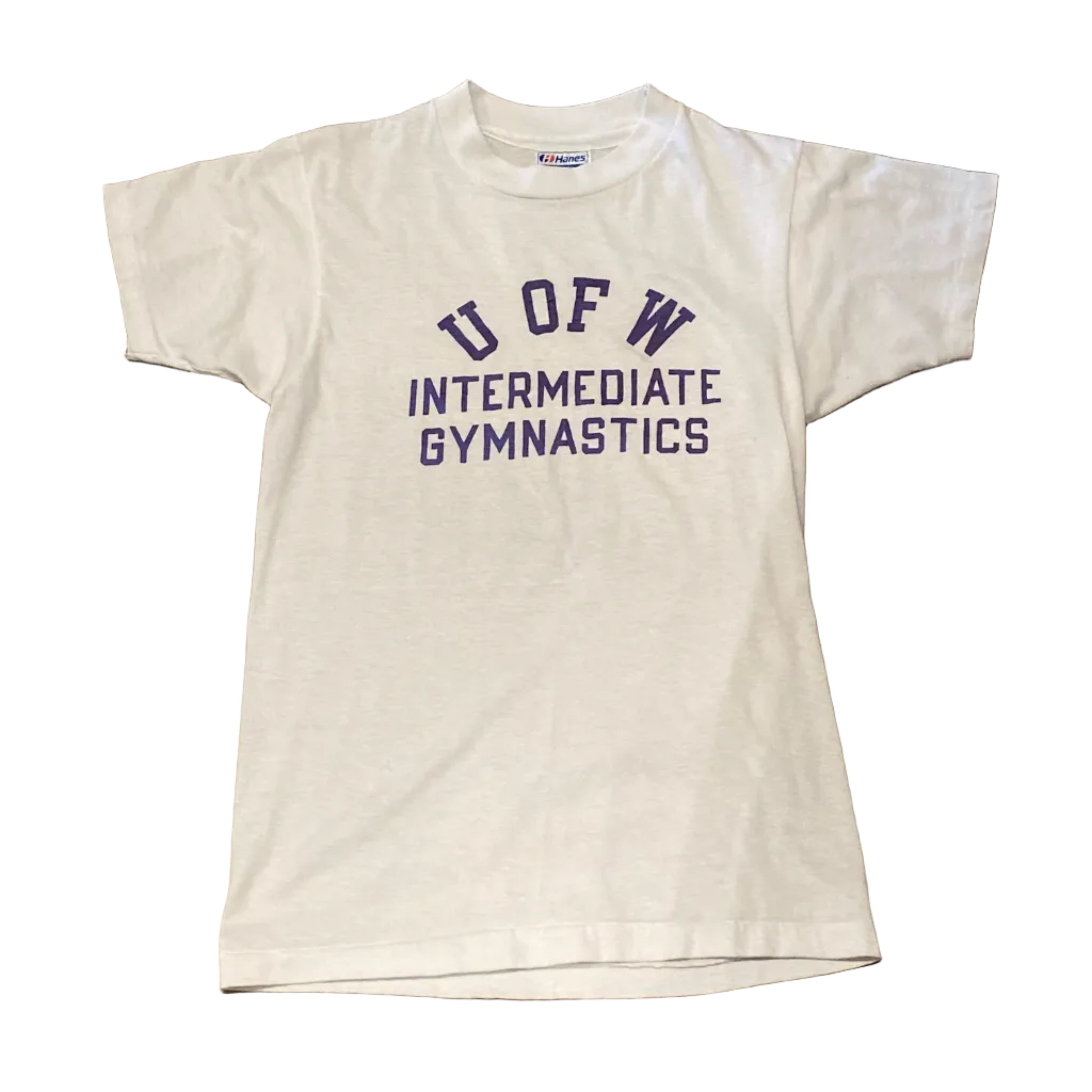 Hanes U of W Intermediate Gymnastics Vintage Small Shirt