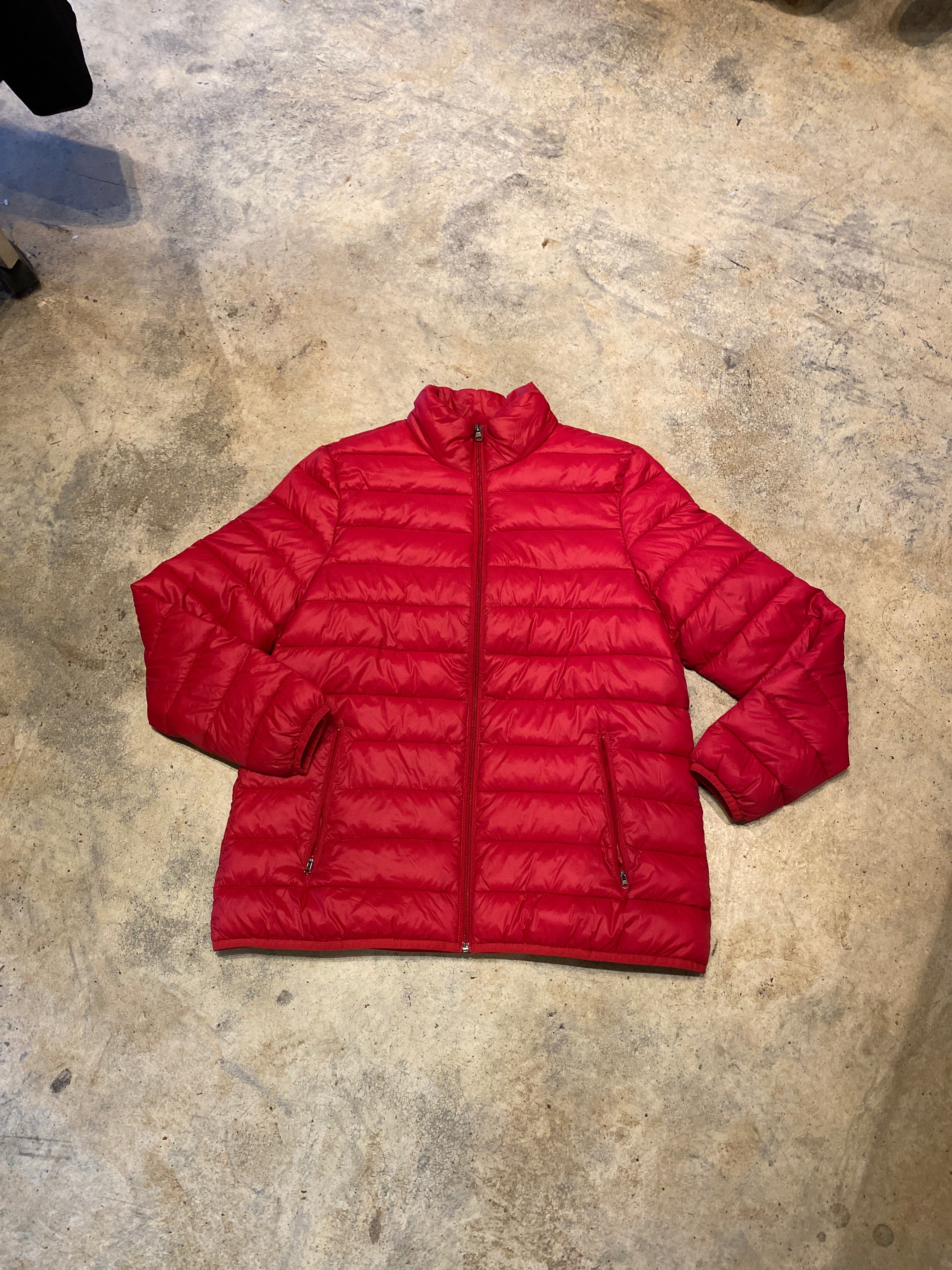 Unbranded Red Puffer Jacket Medium