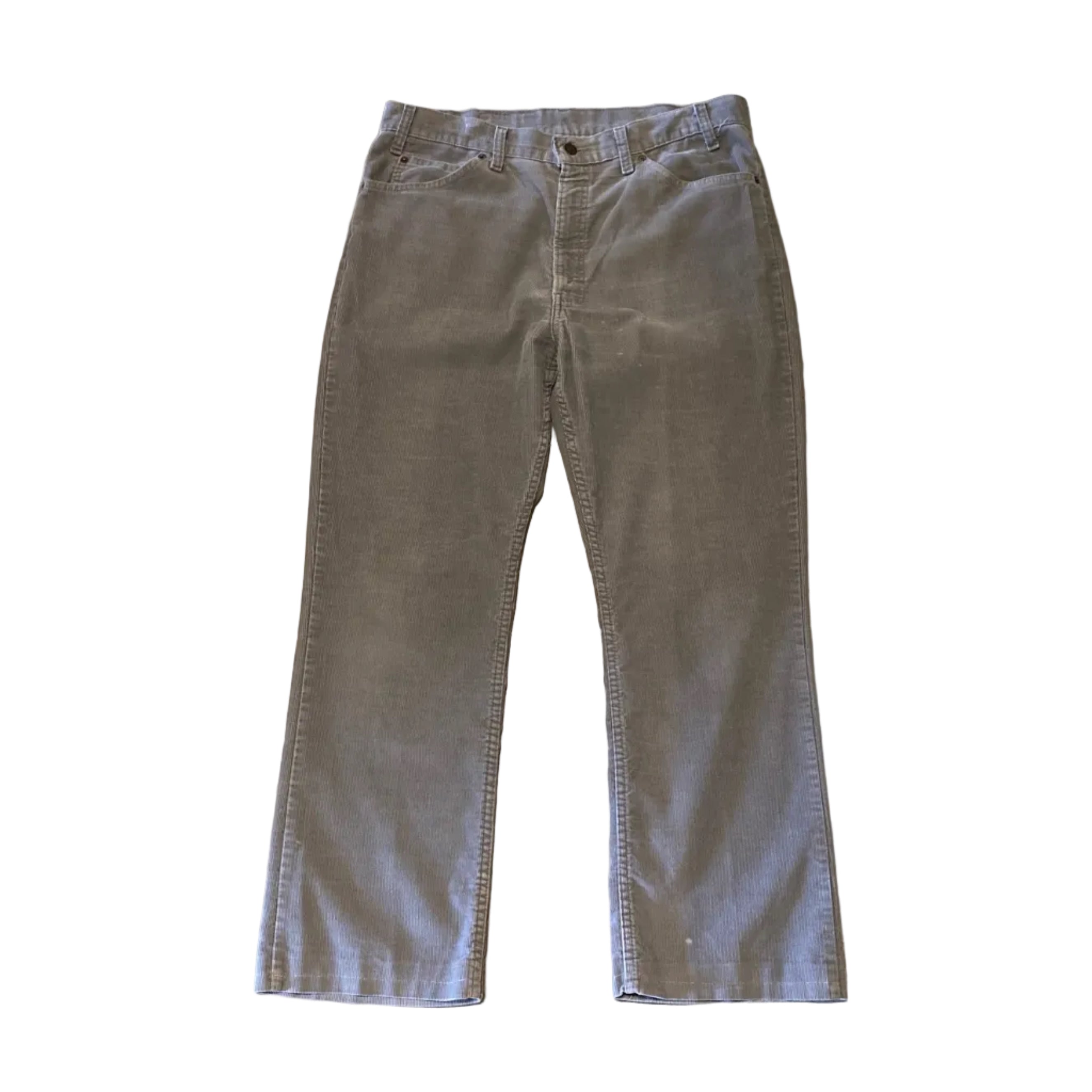 Levi 517 33 28 (36 33) Grey Corduroy Made in USA Vintage Pants