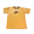 Vintage Nike Ringer Yellow Navy Blue Made in Canada Streetwear Retro Large Shirt