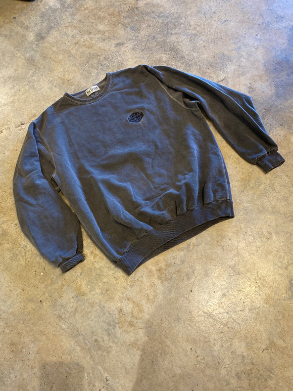 Non-Fiction Harley Davidson Motors Black Faded Crewneck Made in Canada Size 4
