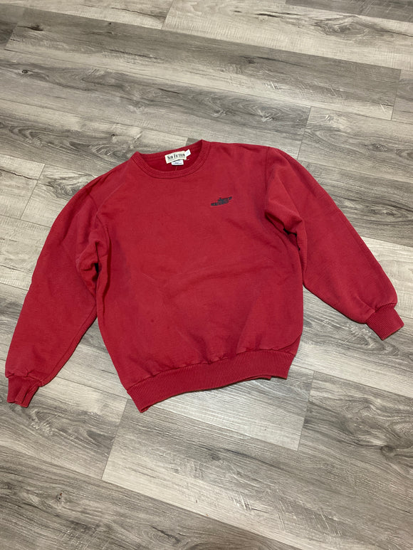 Non-Fiction North by Northwest Burgundy Crewneck Sweater 1