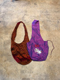 Amazing Tan Silk Thick Strap Beach Bag