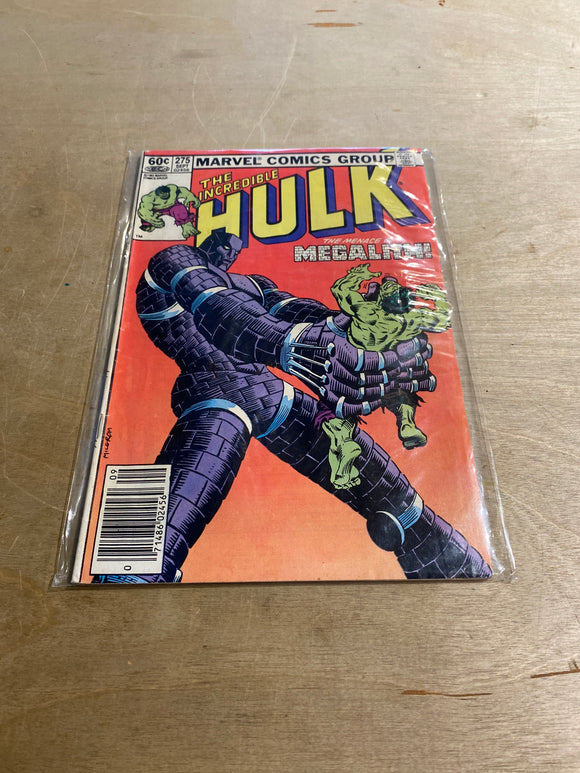 Marvel The Incredible Hulk Megalith 275 Sept Comic