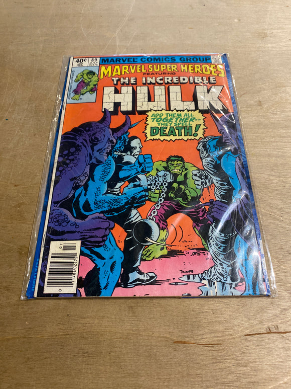 Marvel The Incredible Hulk #89 July 1979 Comic Book