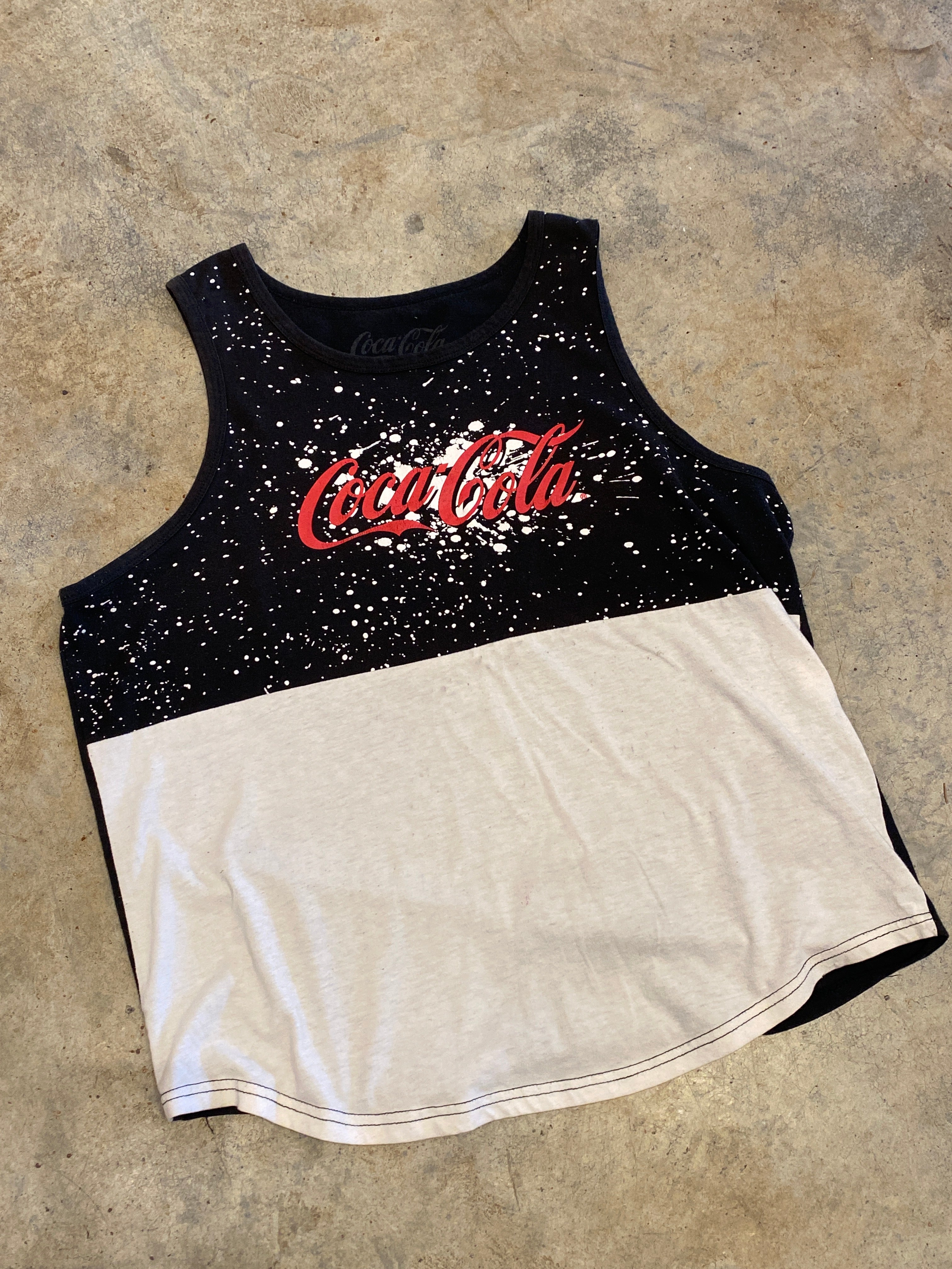 Coca Cola Black White Tank Top