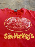 Stanley Desantis Sea Monkeys Vintage Red Shirt Made in USA Single Stitch