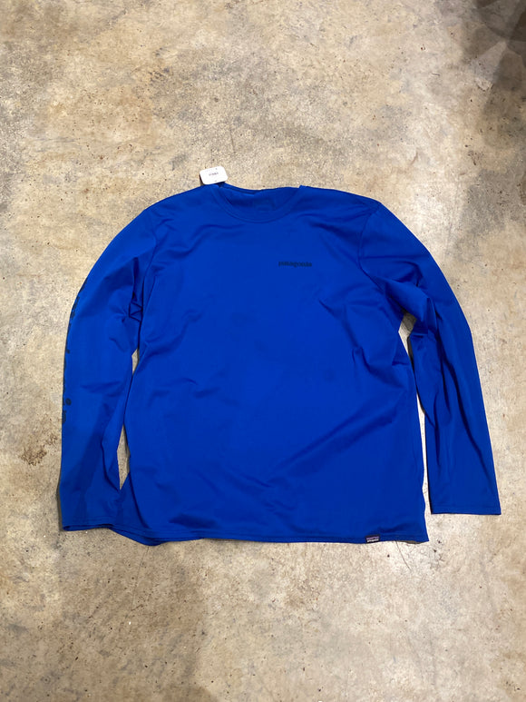 Patagonia Capilene Base Layer   LS Xlarge  Blue Shirt