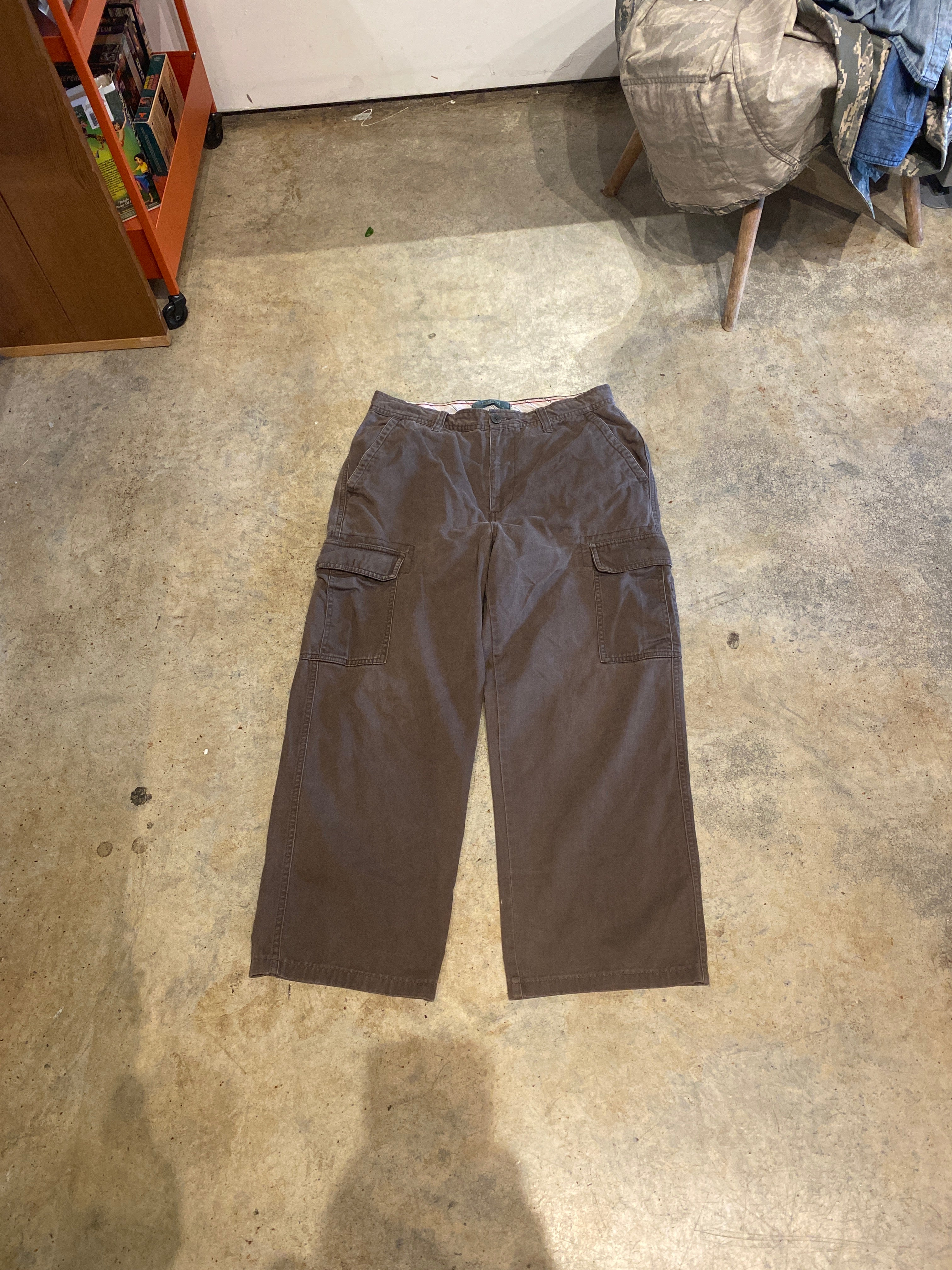 Bum Equipment Y2K 30 25 Faded Brown Utility Pockets Cargo Pants
