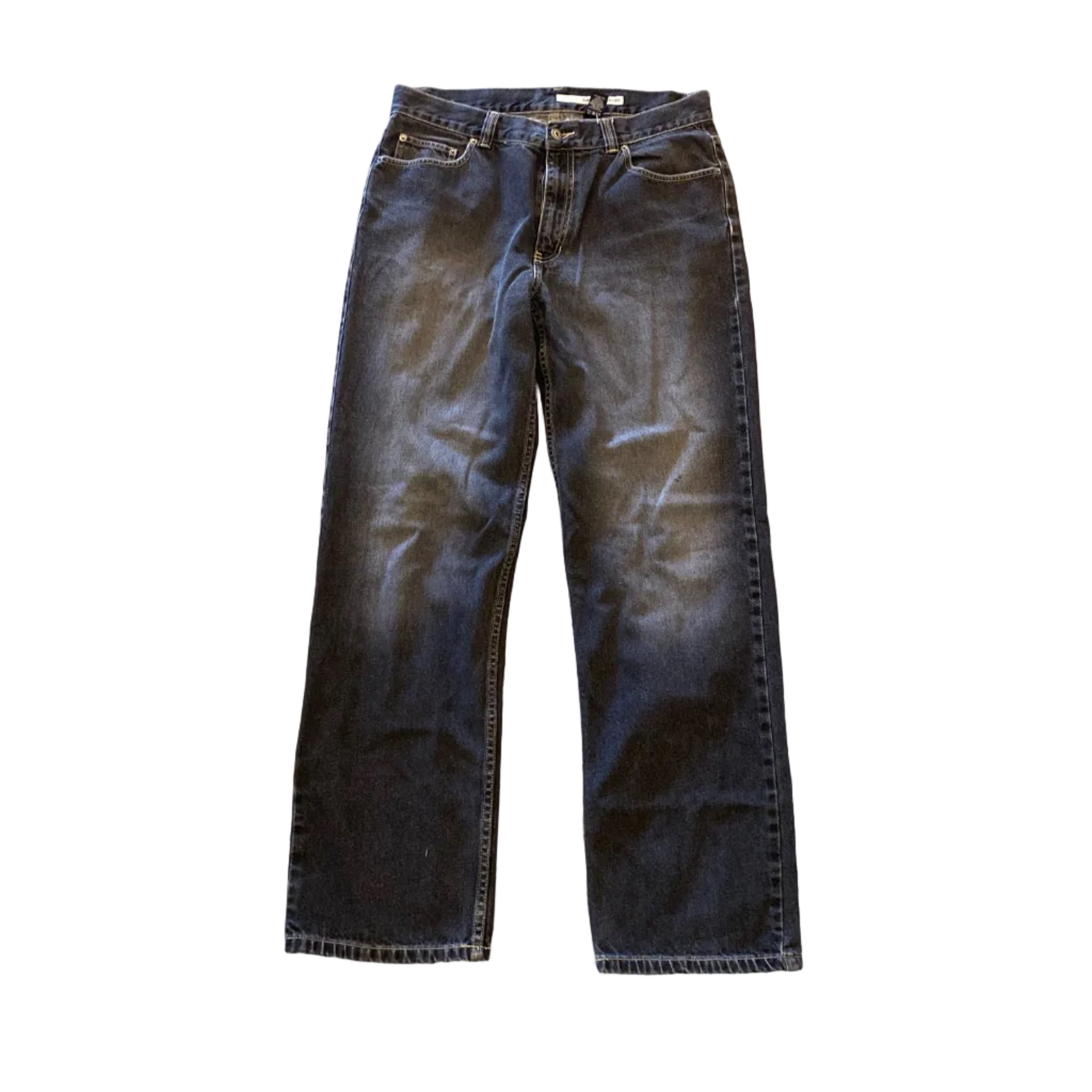 DKNY Gray Wash Baggy Jeans 34 32 Y2K Fade Loose Grunge Light To Dark
