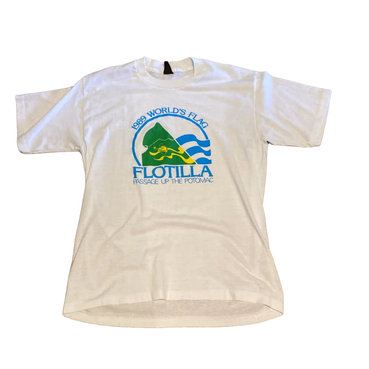 Flotilla 1989 Worlds Flag Passage up the Potomac Vintage Shirt Single Stitch