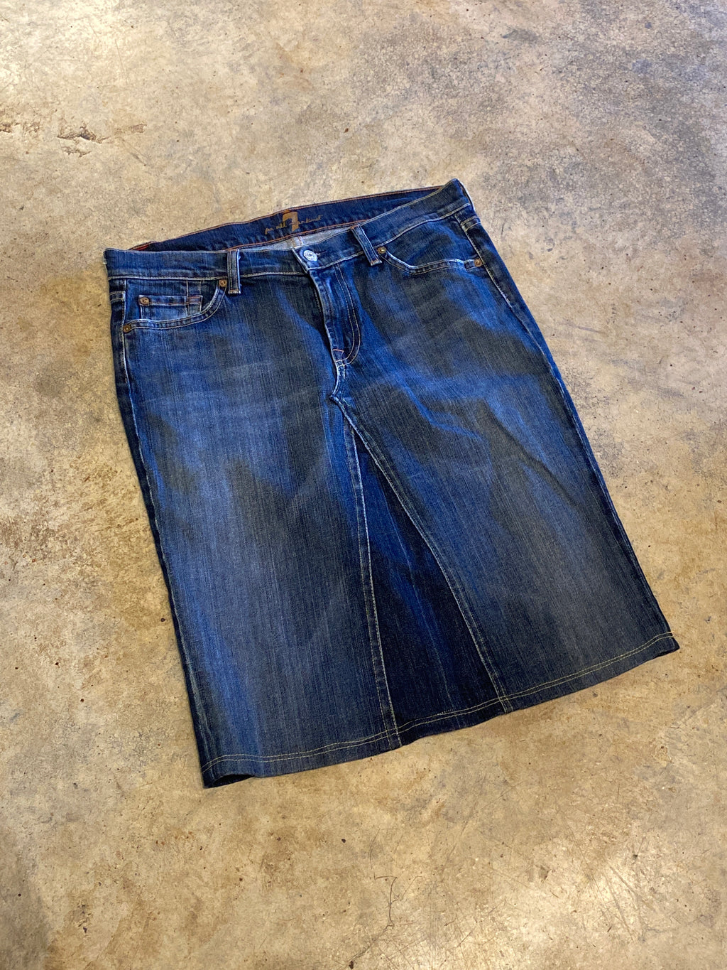For all Mankind 31 (7)  Made in USA Denim Skirt