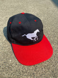 Athletics Softwear Stampeders Black Red Hat