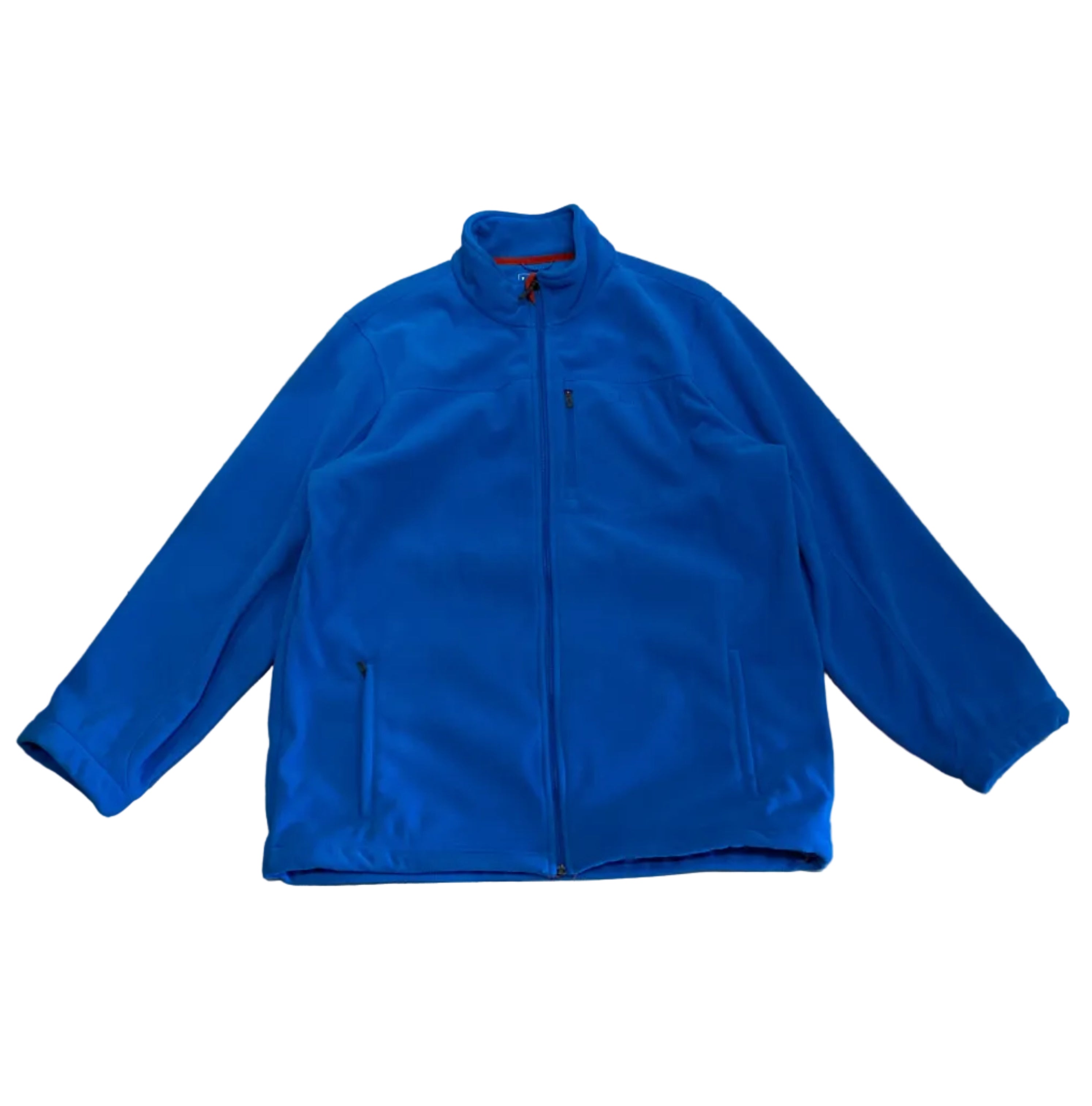 L.L Bean LL Bean Blue Large Tall Zip Fleece Sweater