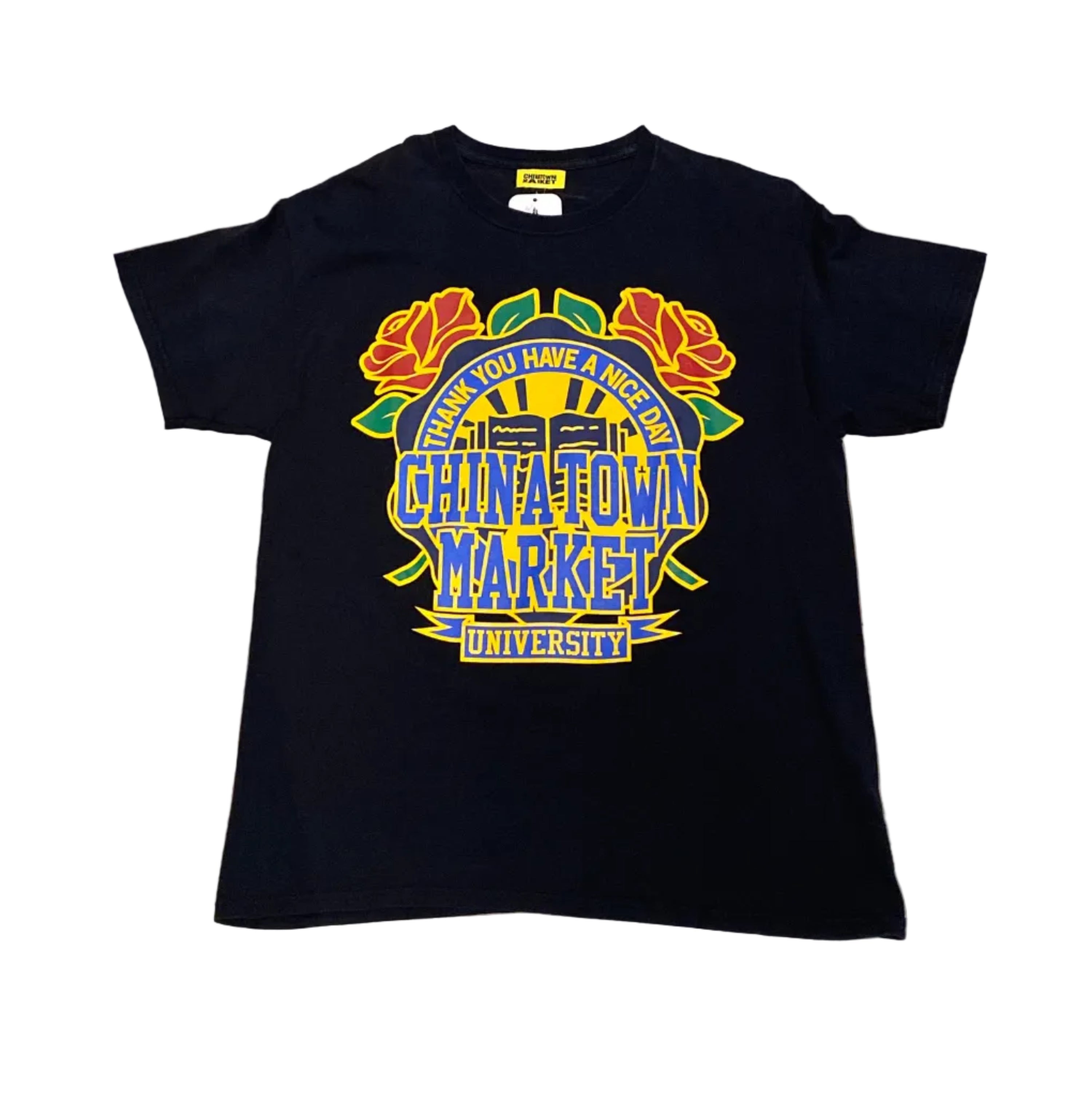Chinatown Market University Have a Nice Day Black Large Shirt