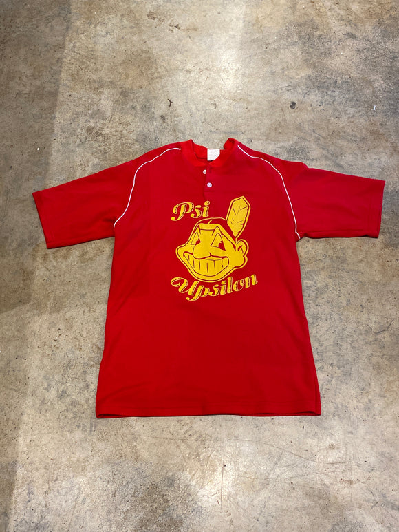 Athletic Knit PSI Upsilon Sports Red Medium Shirt