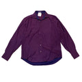 Bugachi Long Sleeve Button Up Shirt Large Purple
