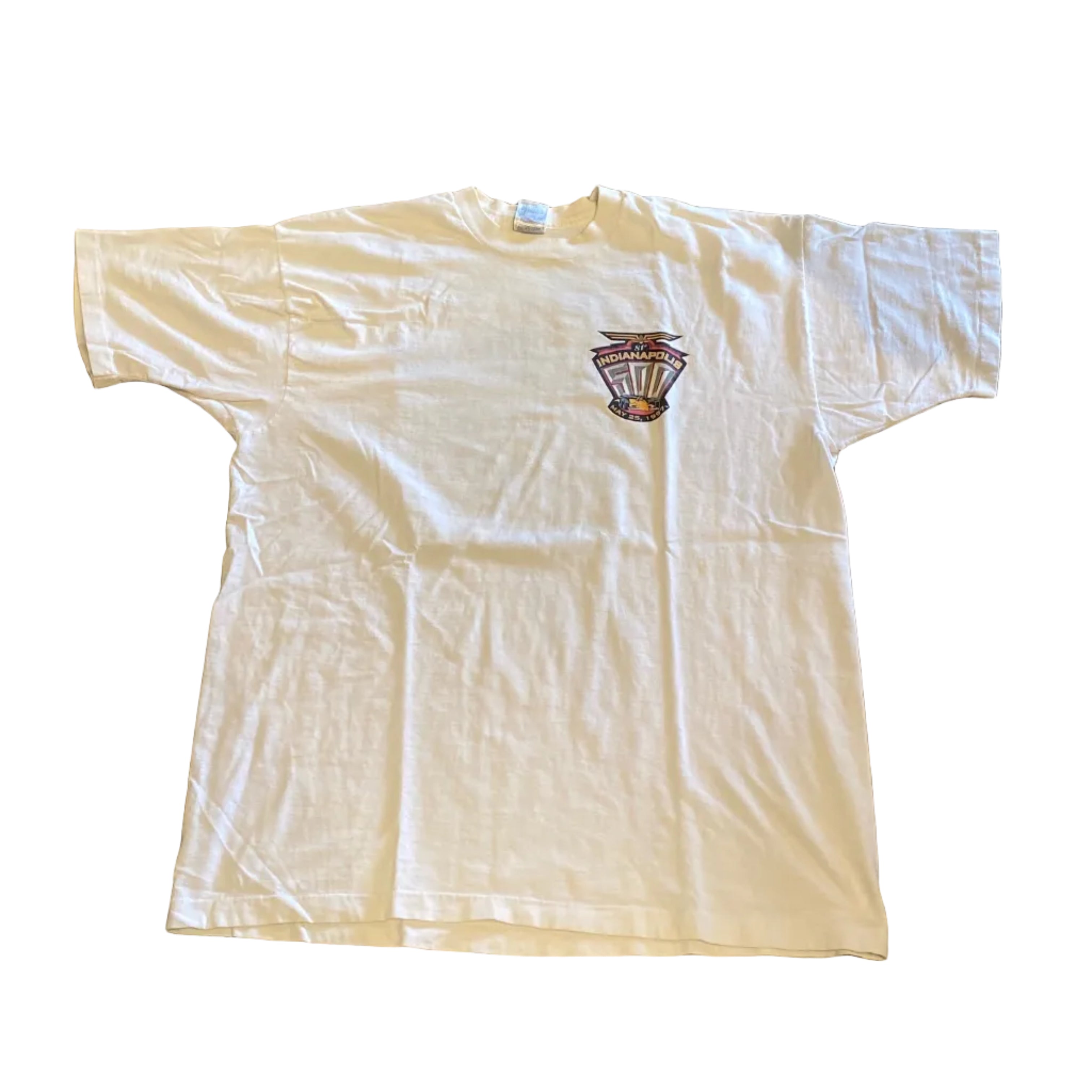 Fruit of the Loom Indianapolis White 1997 Vintage XXL Shirt