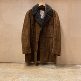 London Fog Brown Suede Fur Jacket