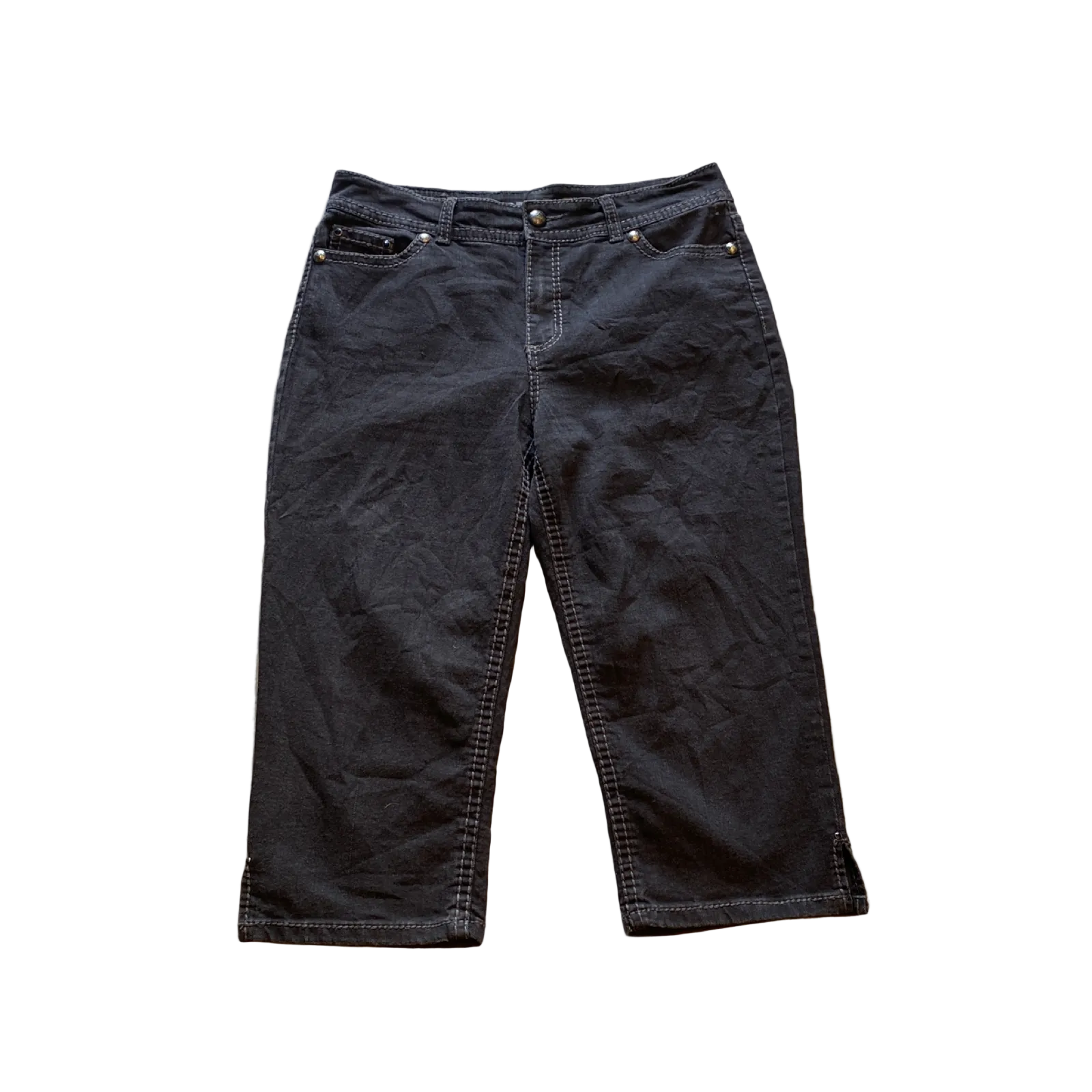 Code Bleu Y2K 32 20 Black 14 Capri Pants