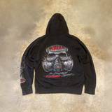 NHRA Black Zip Drag Racing Hoodie