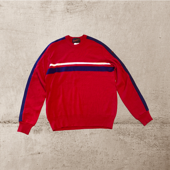 Dant E Red Y2K Red Knit Sweater