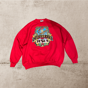 Lee Celebrate Season Jesus 1994 Vintage Christmas Crewneck XLarge Sweater