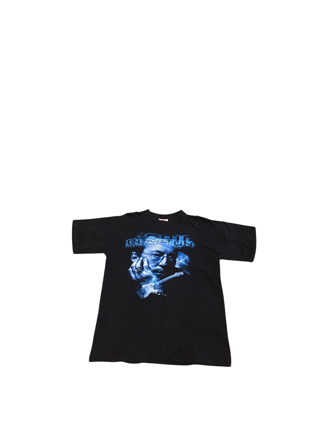 Souvenir Teez Eric Clapton 1998 World Tour Black SS Shirt Vintage Large