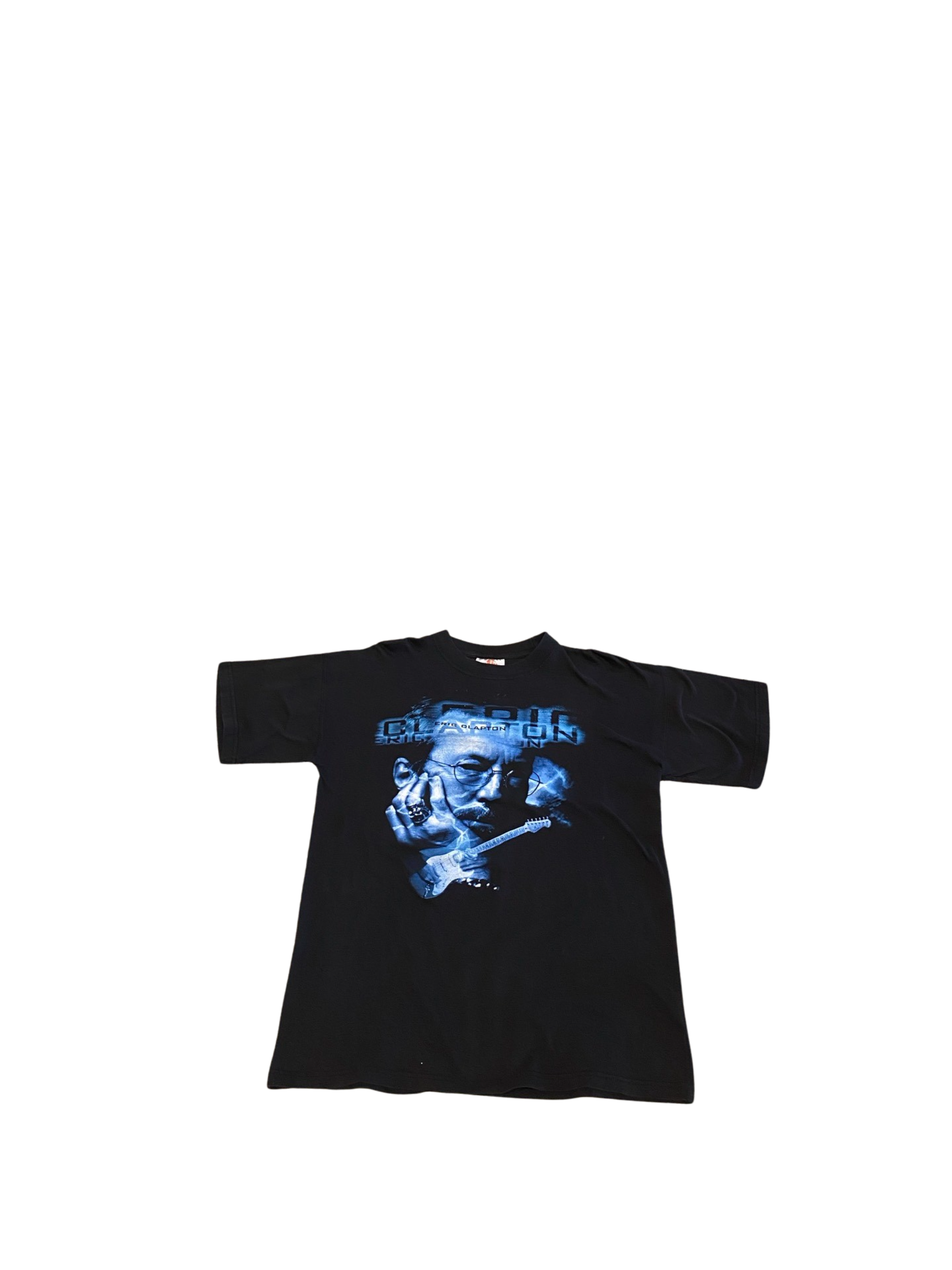 Souvenir Teez Eric Clapton 1998 World Tour Black SS Shirt Vintage Large