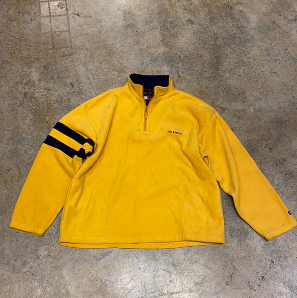 Tommy Hilfiger Yellow Heavyweight Fleece Sweater (XLarge)