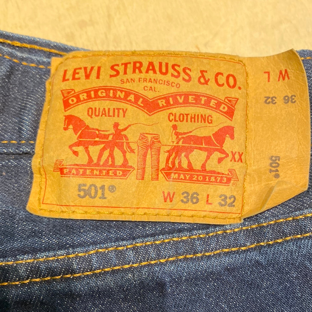 Levi 501 36 32 Made in Egypt Denim Pants