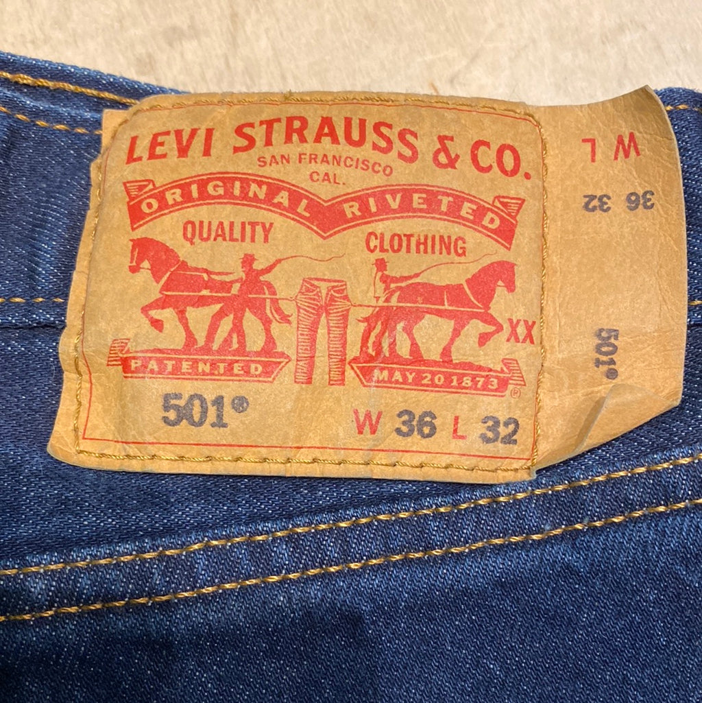 Levi 501 36 32 Made in Egypt Denim Pants