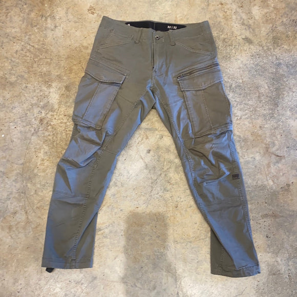 G-Star Raw Robic 3-D Fit Army Green Cargo Pants ( W:32 L:32)